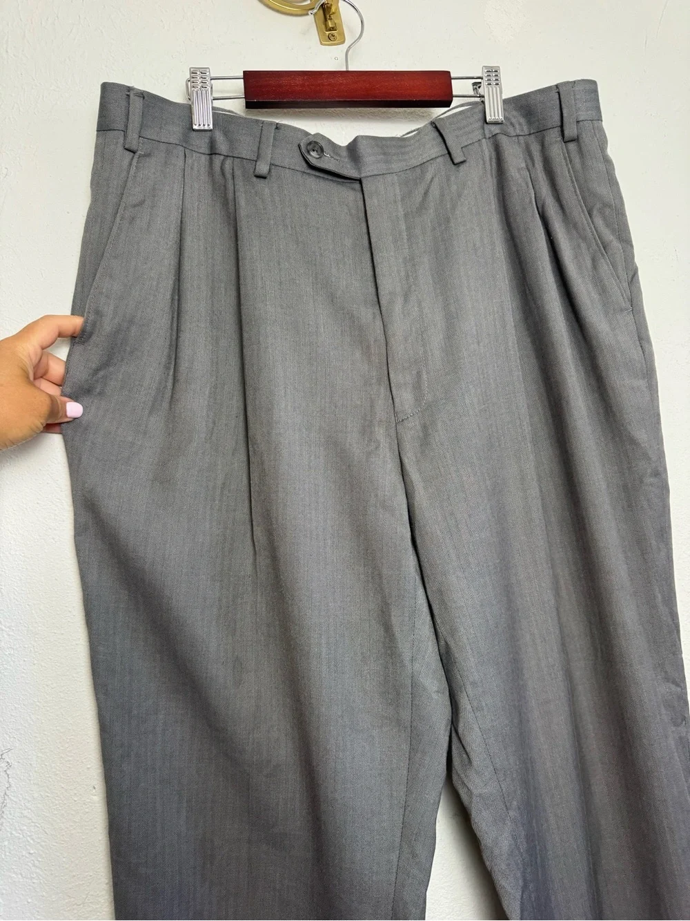 Lauren‎ Ralph Lauren Gray Cuffed Hem Trousers
